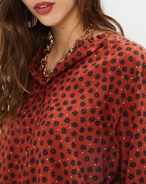 Chemise Maia imprimée cerise