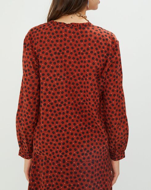 Chemise Maia imprimée cerise