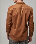 Chemise en Velours côtelé Milleraies marron