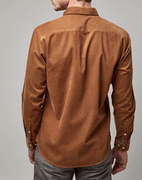 Chemise en Velours côtelé Milleraies marron