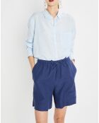 Chemise 100% Lin Rana bleu clair