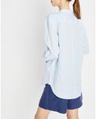 Chemise 100% Lin Rana bleu clair