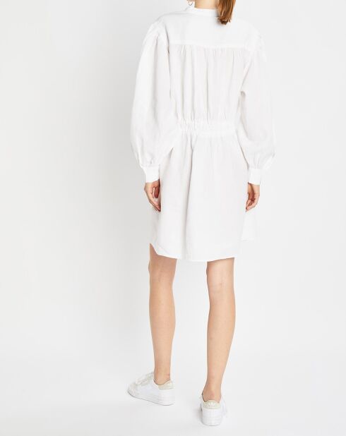 Robe courtes 100% Lin Col Mao Kl écrue