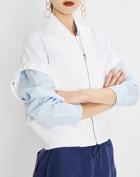 Bombers 100% Lin Kl blanc