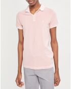 Polo manches courtes Piqué Sf rose clair