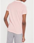 Polo manches courtes Piqué Sf rose clair