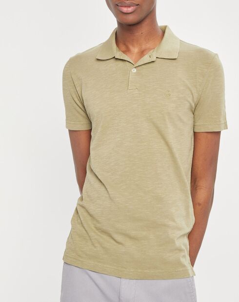 Polo manches courtes Flamme Sf kaki