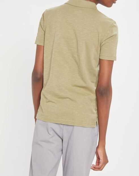 Polo manches courtes Flamme Sf kaki