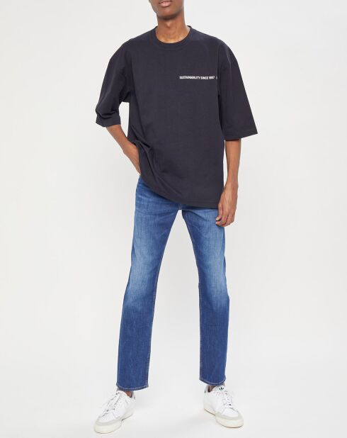 It'S On Us Print T-shirt met korte mouwen zwart