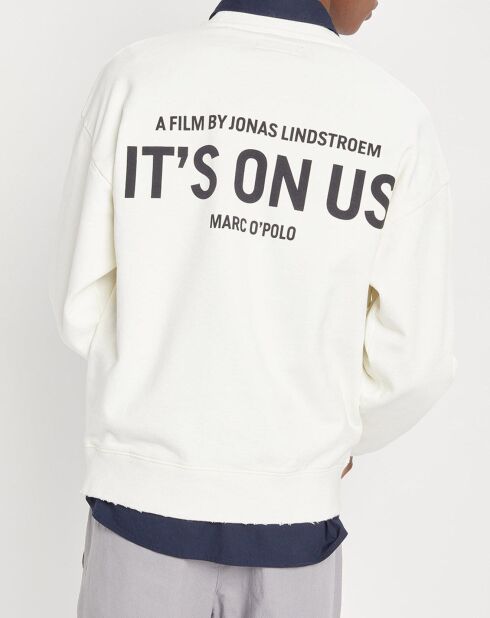 Sweat It'S On Us Print écru