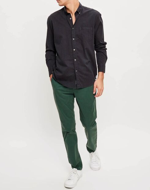 Pantalon slim chino Malmo vert foncé