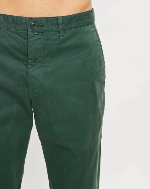 Pantalon slim chino Malmo vert foncé