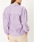 Camicia Cassie in cotone a righe bianche Parma/