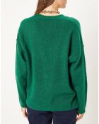 Gilet en Maille mélangée Constance vert