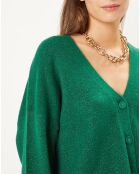 Gilet en Maille mélangée Constance vert