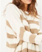 Pull marinière Camilla écru