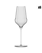 6 Flûtes à Champagne Transparents - 34cl