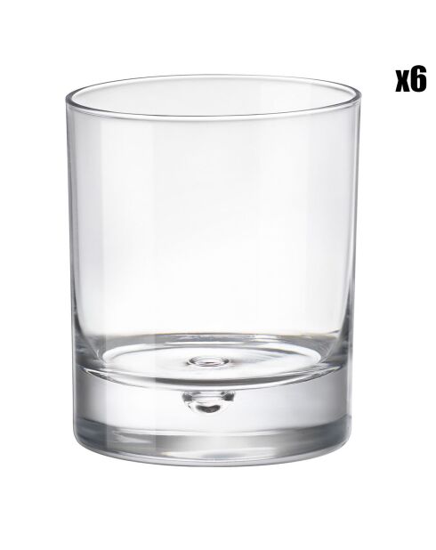 6 Verres à Liqueur/Whisky transparents - 28cl
