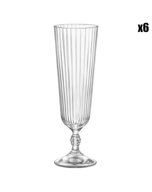 6 Verres à Cocktail '205 Sling transparents - 27.5cl