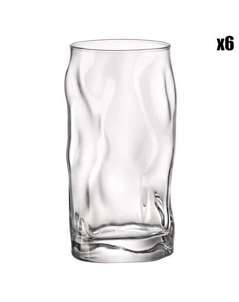 6 Gobelets FH transparents - 45.5cl