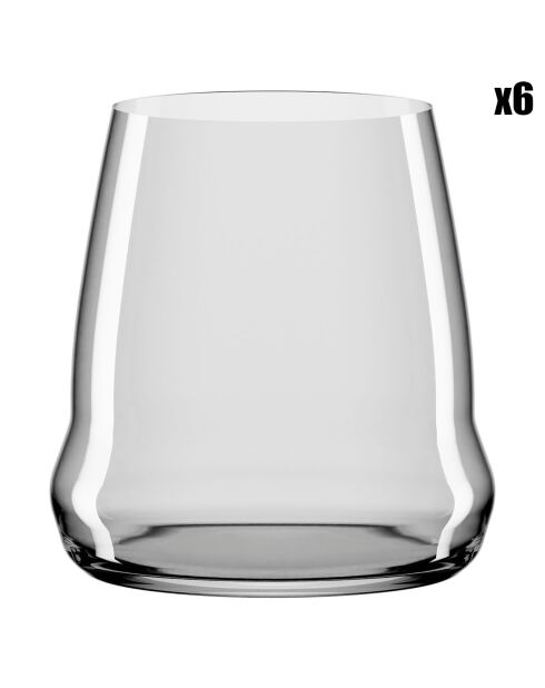 6 Gobelets Transparents - 55cl
