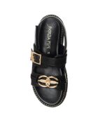 Schwarze Sydney Sandalen