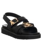 Schwarze Sydney Sandalen