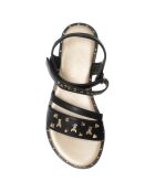 Rime zwarte sandalen