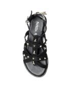 Louise schwarze Sandalen