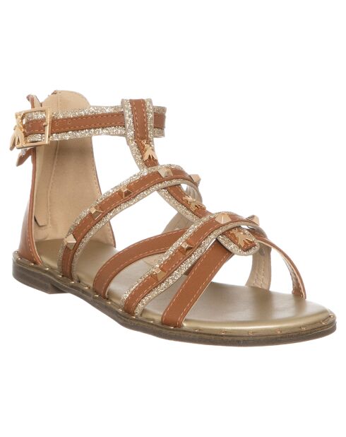 Kamelfarbene Sandalen Louise