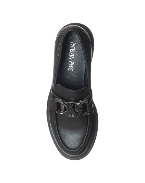 Mocassins en Cuir Jade noirs