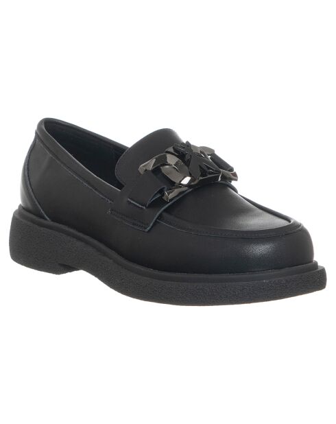 Mocassins en Cuir Jade noirs