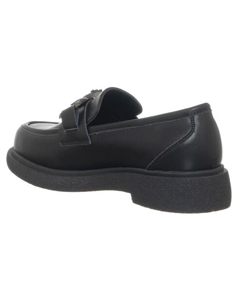 Mocassins en Cuir Jade noirs