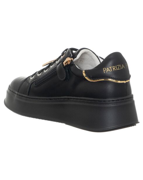 Sneakers en Cuir Alix noires