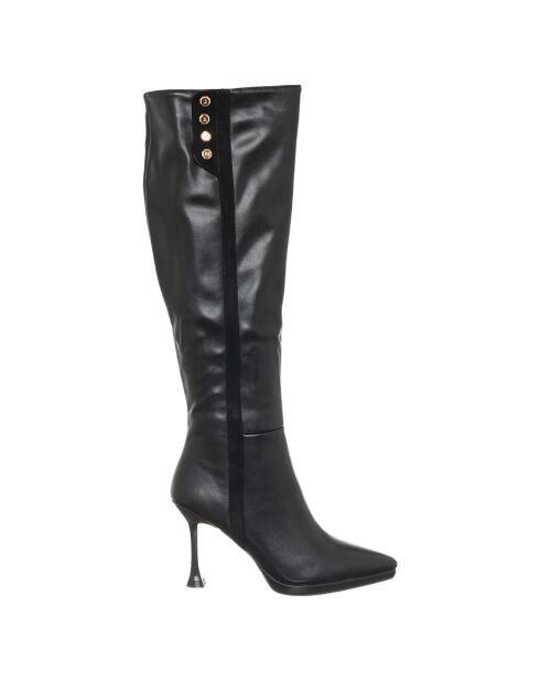 Bottes Sara noires - Talon 9.5 cm