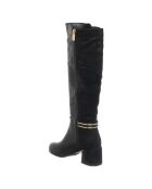 Zwarte Thaise laarzen - hak van 6 cm