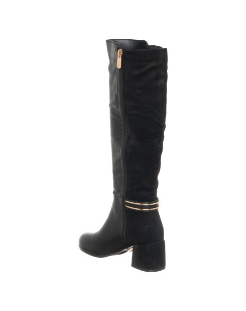 Zwarte Thaise laarzen - hak van 6 cm