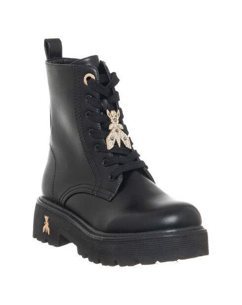 Boots en Cuir Lise noires - Talon 4.5 cm