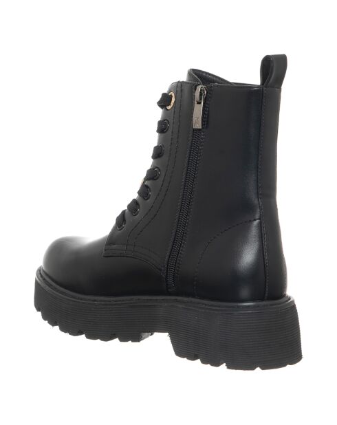 Boots en Cuir Lise noires - Talon 4.5 cm