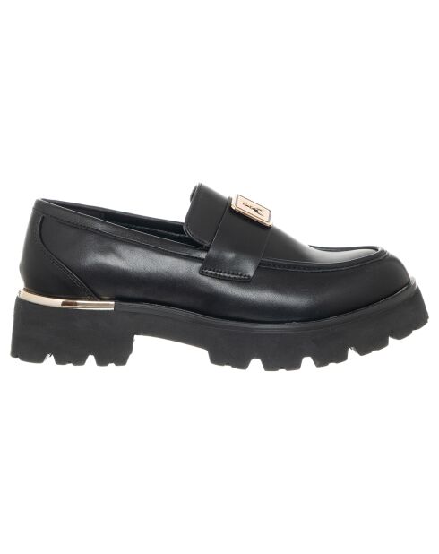 Mocassins Elena noirs - Talon 4.5 cm
