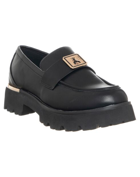 Mocassins Elena noirs - Talon 4.5 cm