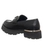 Mocassins Elena noirs - Talon 4.5 cm