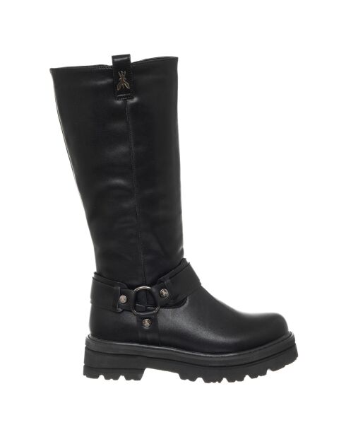 Bottes en Cuir Ava noires - Talon 4.5 cm