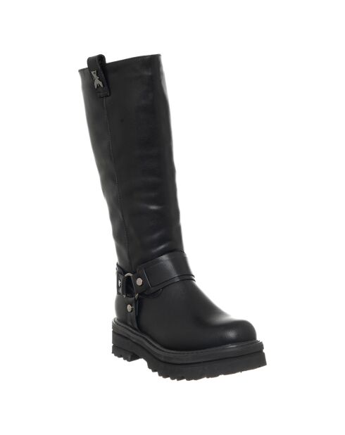 Bottes en Cuir Ava noires - Talon 4.5 cm