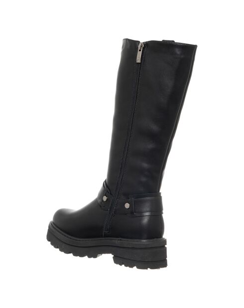Bottes en Cuir Ava noires - Talon 4.5 cm