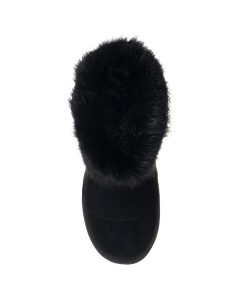 Boots en Cuir Alya noires