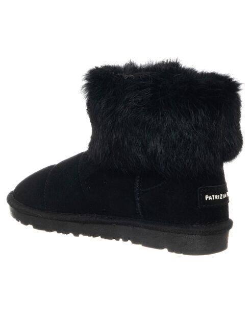 Boots en Cuir Alya noires
