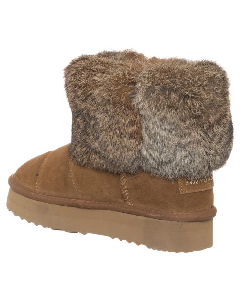 Boots en Cuir Chloé camel