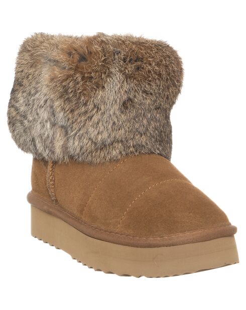 Boots en Cuir Chloé camel