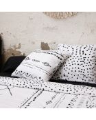 Parure housse de couette blanche